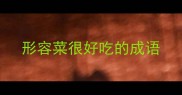 形容菜很好吃的成语