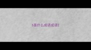 S是什么成语成语