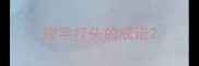 理字打头的成语