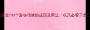 最全100个形容很像的成语及用法收录必看干货