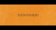 含花和月的成语