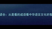 趣味成语全从是看的成语看中华语言文化的智慧结晶