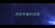 阅历丰富的成语
