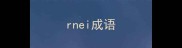 rnei成语