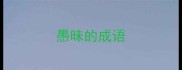 愚昧的成语
