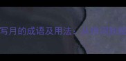 20个最经典描写月的成语及用法从诗词到现代应用全指南