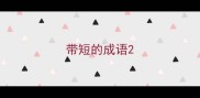 带短的成语