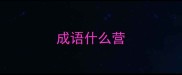 成语什么营