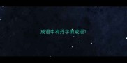成语中有丹字的成语
