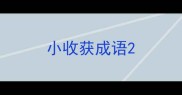 小收获成语