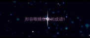 形容眼睛很亮的成语