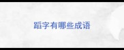 蹈字有哪些成语