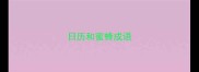 日历和蜜蜂成语