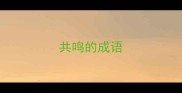 共鸣的成语