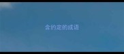 含约定的成语