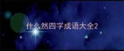 什么然四字成语大全