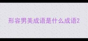 形容男美成语是什么成语