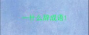 一什么辞成语