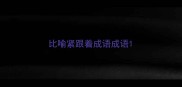 比喻紧跟着成语成语