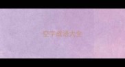 空字成语大全