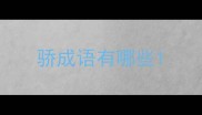 骄成语有哪些