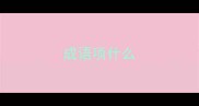 成语项什么