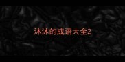 沐沐的成语大全