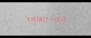 飞鸣镝打一成语