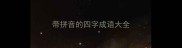 带拼音的四字成语大全