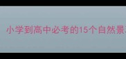 山水成语大全小学到高中必考的15个自然景观成语及详细