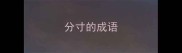 分寸的成语