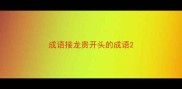 成语接龙贵开头的成语