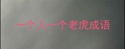 一个人一个老虎成语