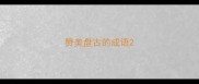 赞美盘古的成语