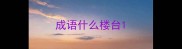 成语什么楼台