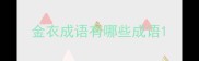 金衣成语有哪些成语