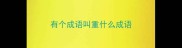 有个成语叫重什么成语