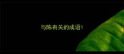 与陈有关的成语