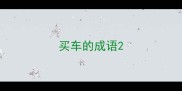 买车的成语