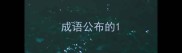 成语公布的
