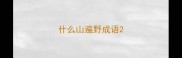 什么山遍野成语