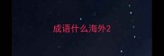 成语什么海外