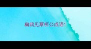 扁鹊见蔡桓公成语