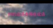 持的成语有哪些成语