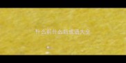什么前什么后成语大全