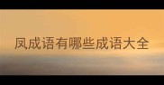 凤成语有哪些成语大全