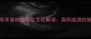 10个必知的带羔羊音的成语及文化解读高阳成语的妙用与学习指南