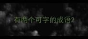 有两个可字的成语