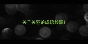 关于关羽的成语故事