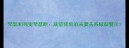 琴瑟和鸣变琴瑟断成语背后的夫妻关系破裂警示